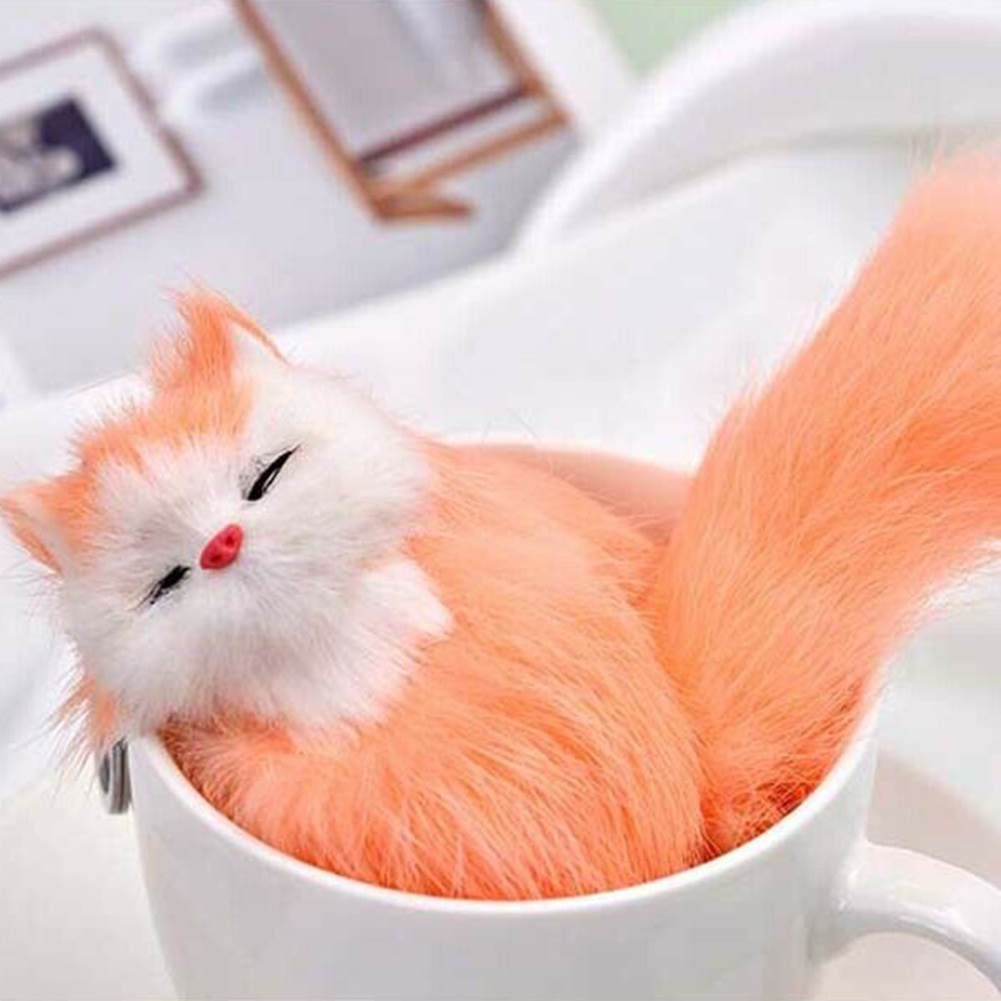 Móc Khóa Hình Chú Cáo Phủ Lông Xù Xinh Xắn Giá Đỡ