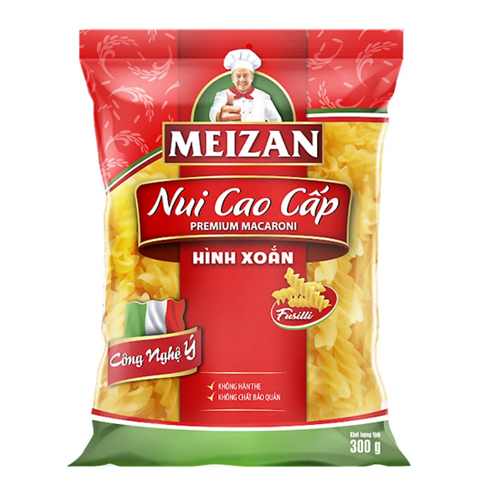 Nui cao cấp hình xoắn Meizan 300g