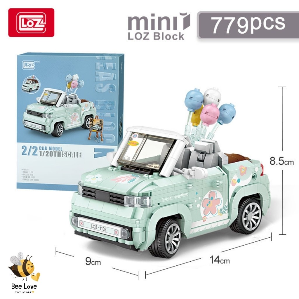 Đồ chơi lắp ráp cho bé Mô hình xe ô tô thời trang cho trẻ em thông minh sáng tạo