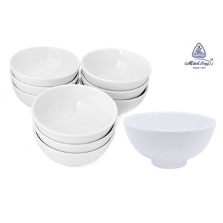 Set 10 bát cơm, chén cơm trắng Minh Long(BAO VỠ NÁT)