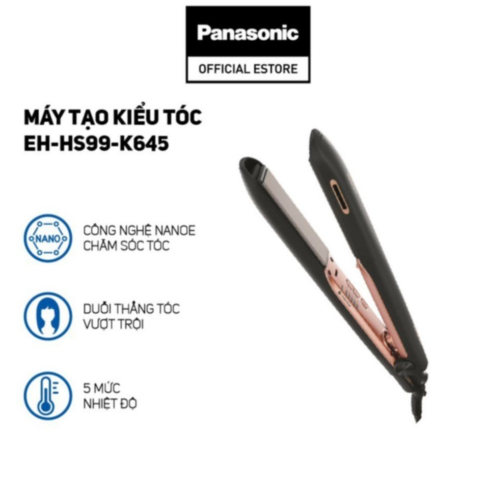 Máy Duỗi Và Tạo Kiểu Tóc Panasonic EH-HS99-K645 - Bảo Hành 12 Tháng - Hàng Chính Hãng