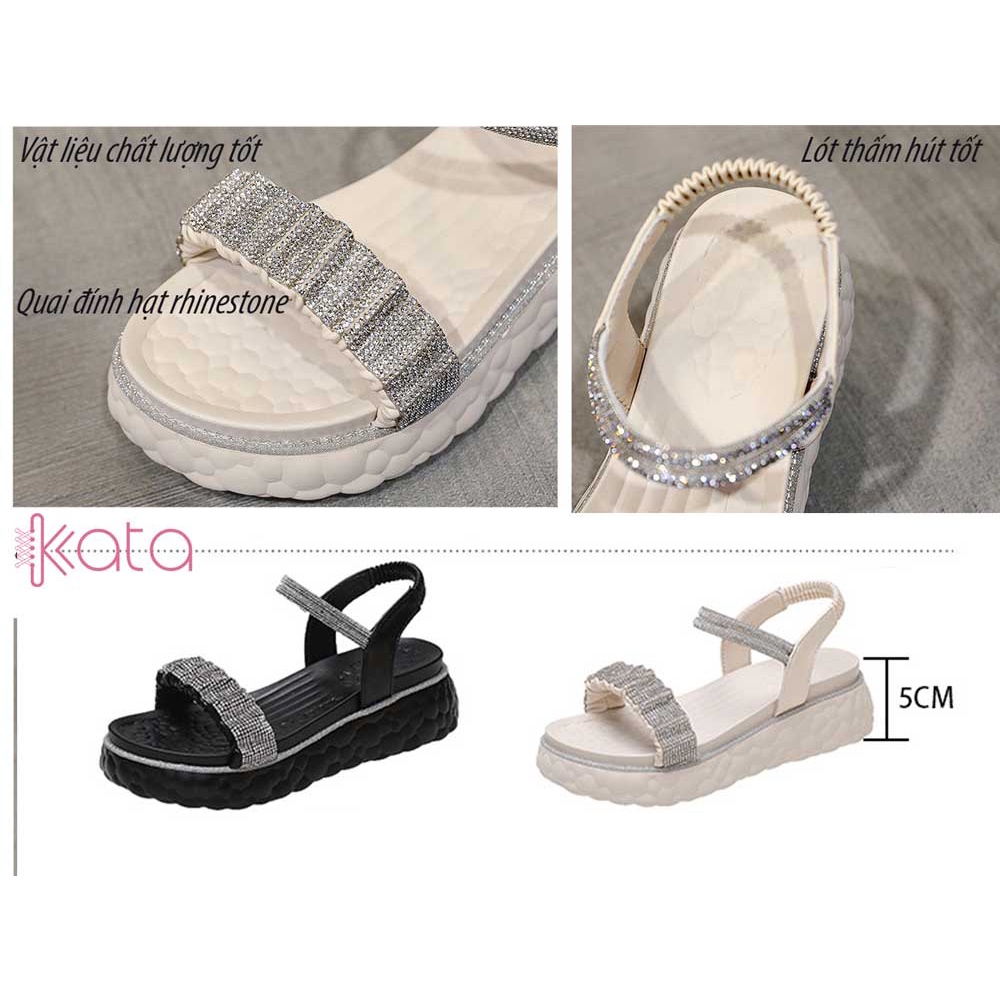 Dép sandal Kata quai chun đính hạt 11663