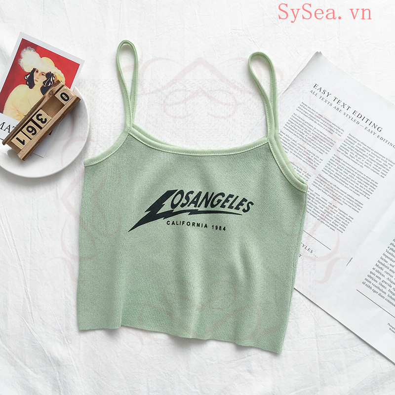 Áo dây nữ cộc tay hở eo quyến rũ