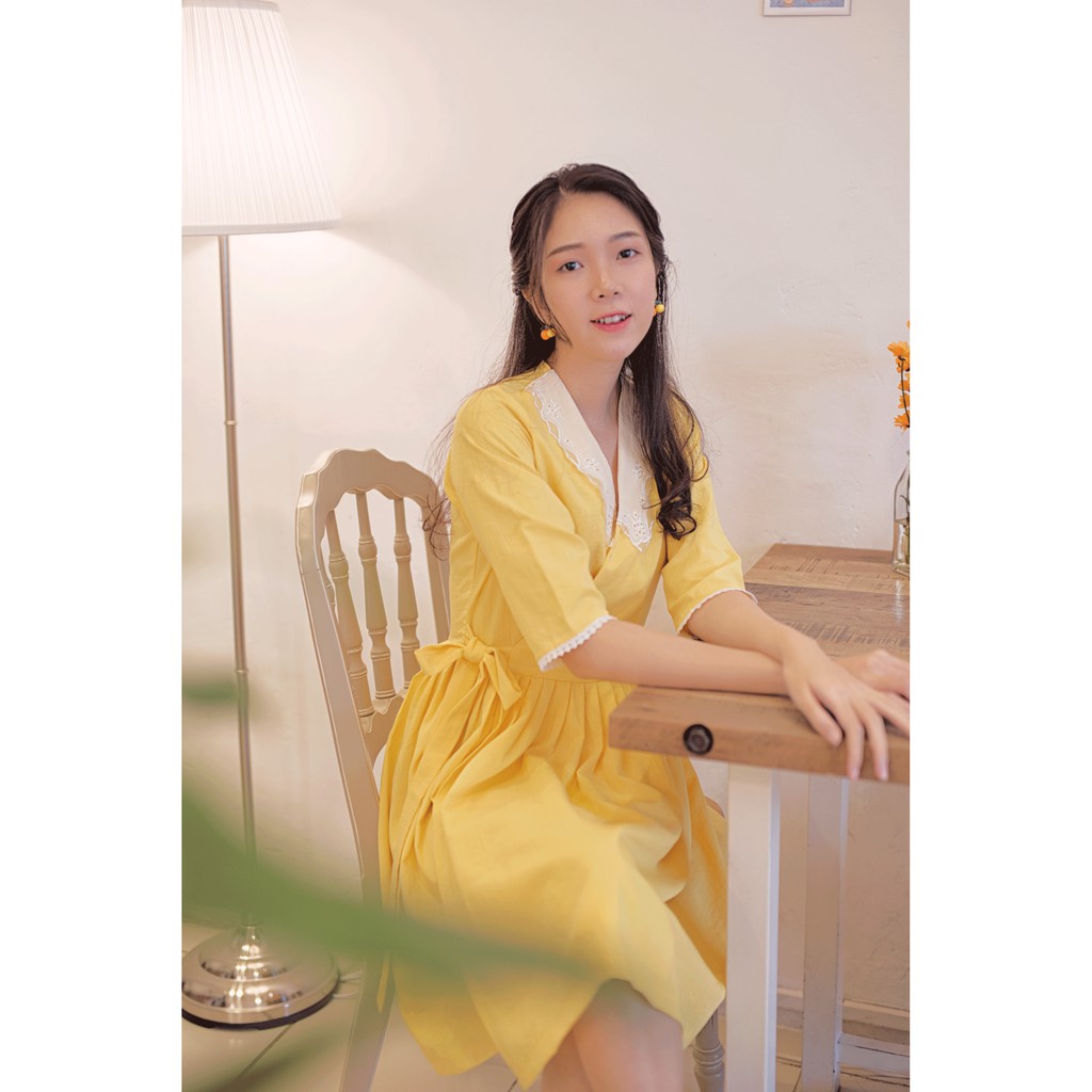 Sumire Store Đầm Hàn Quốc Naeun Vàng