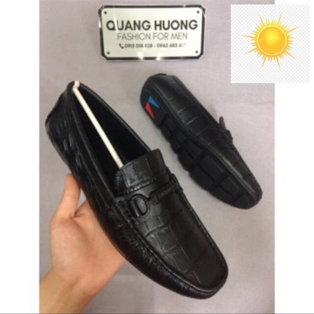 🤺 GIÀY LƯỜI DA NAM HIỆU SAVATO VÂN CÁ SẤU CÓ ĐAI 🤺