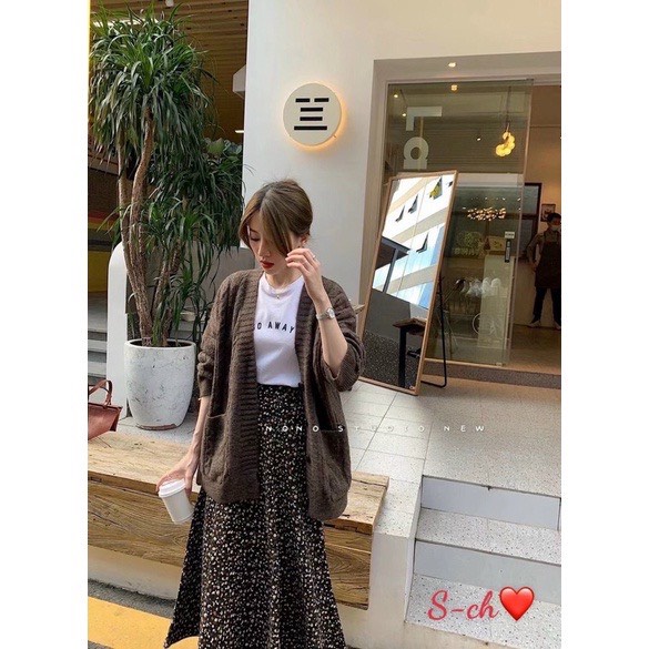 Áo Cardigan Len Thừng Quảng Châu Cực Đẹp From Rộng Oversize Áo Khoác Len Loại 1 Phong Cách Hàn Quốc Ak791