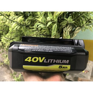 Pin ryobi 40 v 5 ah hàng mỹ mới 100%