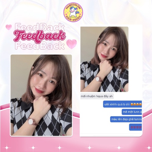 Thuốc Nhuộm Tóc Nâu Hạt Dẻ Tặng Oxy Trợ Nhuộm Găng Tay Mũ Chùm Kenzii Lên Từ Tone 3 - 4