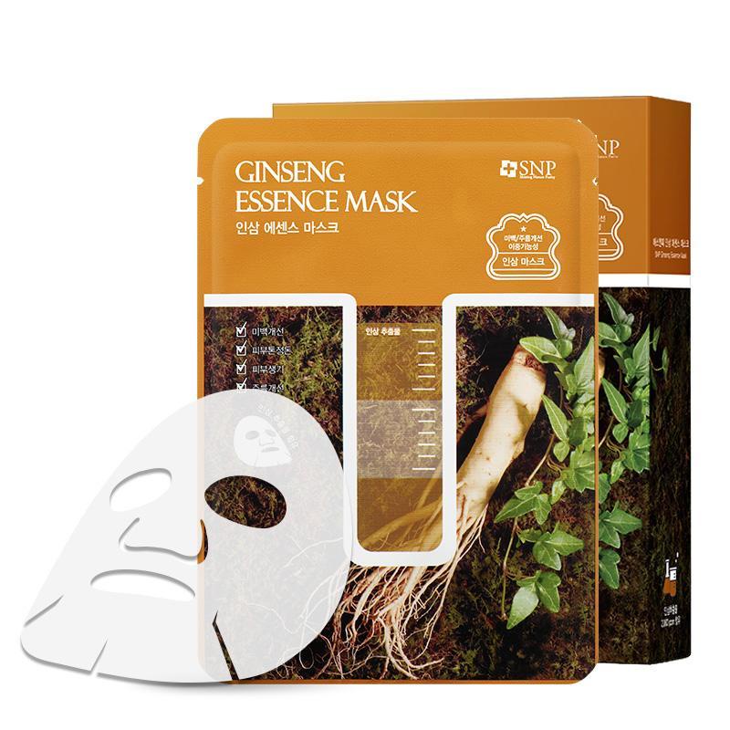 Bộ Mặt Nạ Sâm 3 Loại Sâm SNP Ginseng Essence Mask Special Edition Cấp Ẩm Vượt Trội Dưỡng Trắng Da Ngăn Ngừa Lão Hoá