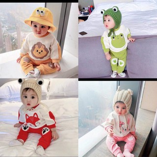 Bộ dài tay hình con vật ngộ nghĩnh cho bé 8-18kg kidhome26