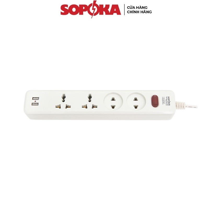 Ổ cắm điện đa năng SOPOKA Có USB 27W 4U1 4U2 an toàn tiện lợi