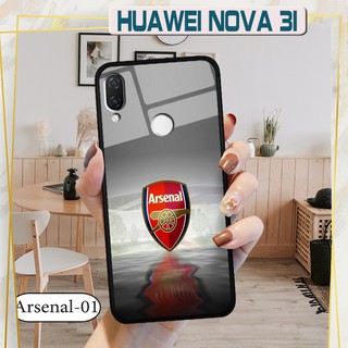Ốp lưng kính 3D Huawei Nova 3i hình đội bóng