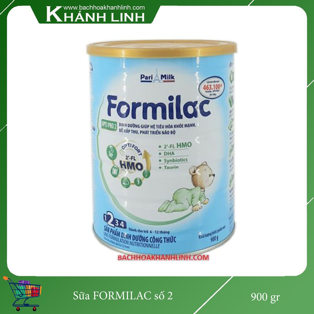 Sữa Bột Công Thức FORMILAC Optipro số 2 Lon 900Gr