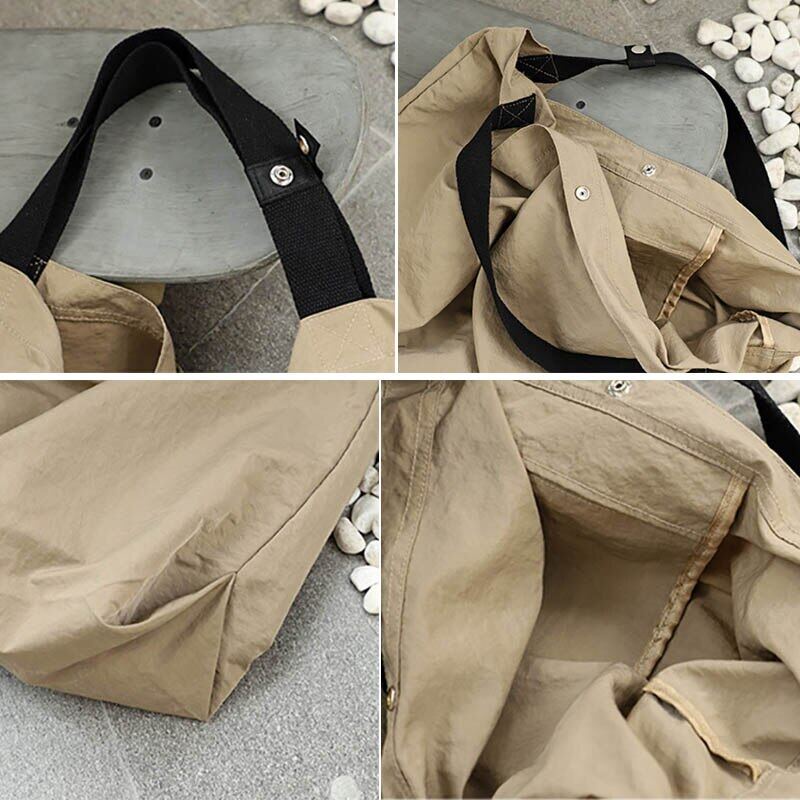 Túi Xách Cỡ Lớn Chất Liệu Nylon Chống Thấm Nước Không Khóa Kéo Cho Nữ ZY130