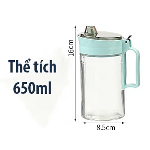 Lọ đựng dầu ăn / Bình thủy tinh đựng gia vị  650ml