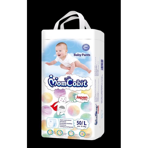 Bỉm Quần xuất nhật MOMCOBIT Cho Bé Yêu full size M40 /L38/ XL36/ XXL34/XXXL32