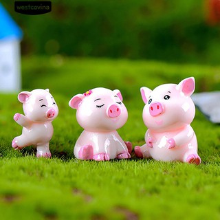 Set 4 Tượng Heo Mini Trang Trí Tiểu Cảnh
