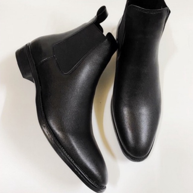 Giày công sở chelsea boot nam da bò nguyên tấm | BigBuy360 - bigbuy360.vn