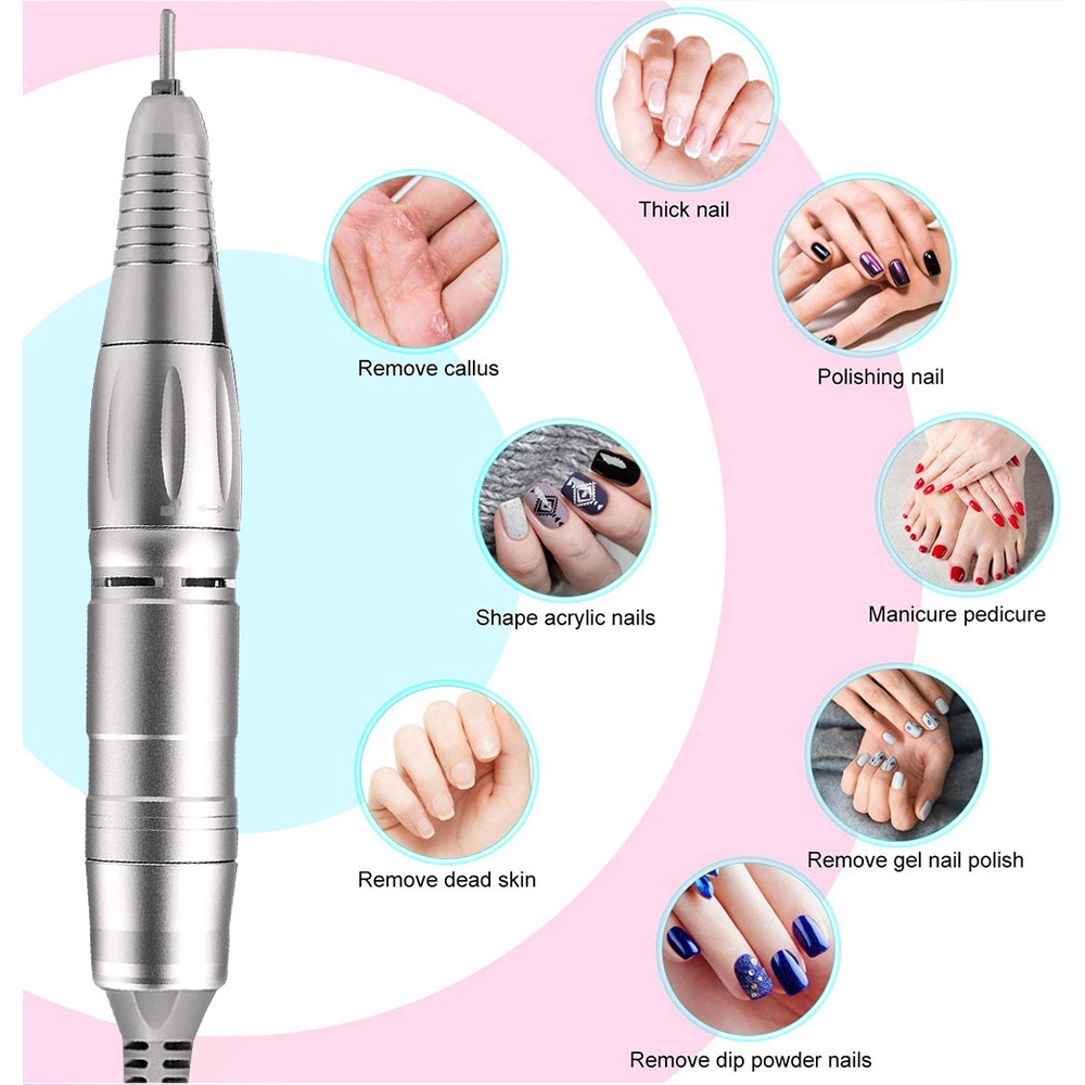 Máy Mài Đánh Bóng Móng Tay 30000RPM Nhiều Màu Sắc