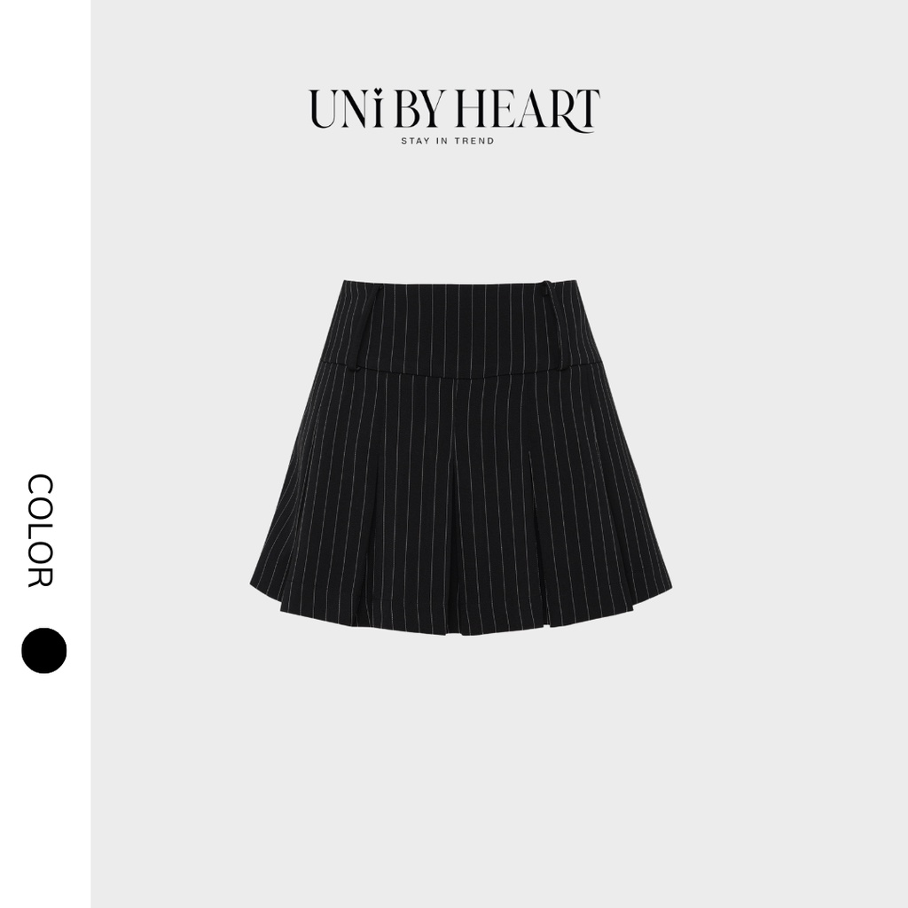 Chân váy kẻ xếp ly Glory Skirt dáng ngắn CV021, cạp trễ phong cách trẻ trung, hiện đại - Uni By Heart | BigBuy360 - bigbuy360.vn