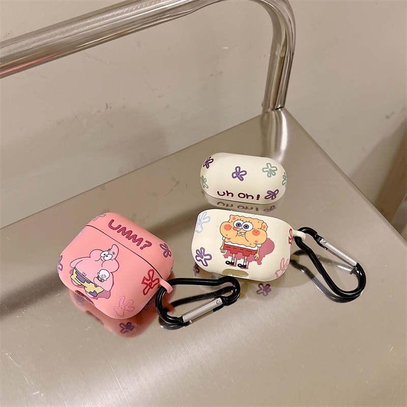 Vỏ Bảo Vệ Hộp Sạc Tai Nghe Lenovo LP40 Mềm Hình SpongeBob Và Phi Hành Gia Dễ Thương