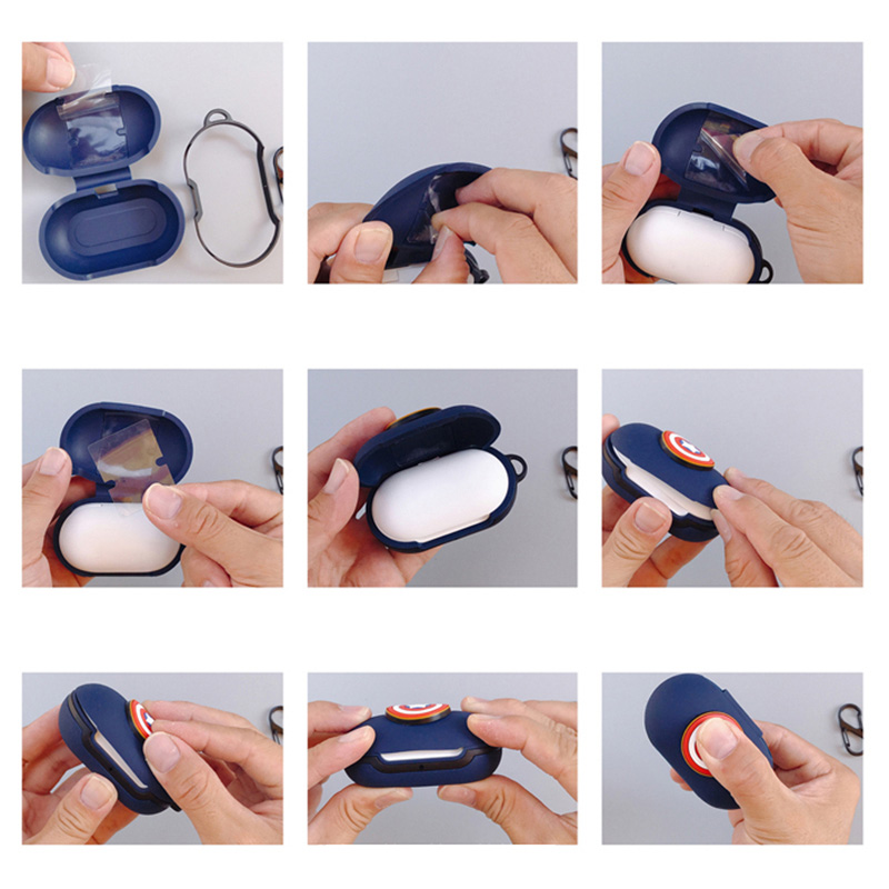 Samsung Galaxy Buds / Buds + / Buds Plus Vỏ silicon bảo vệ hộp sạc tai nghe không dây in hình hoạt hình cho