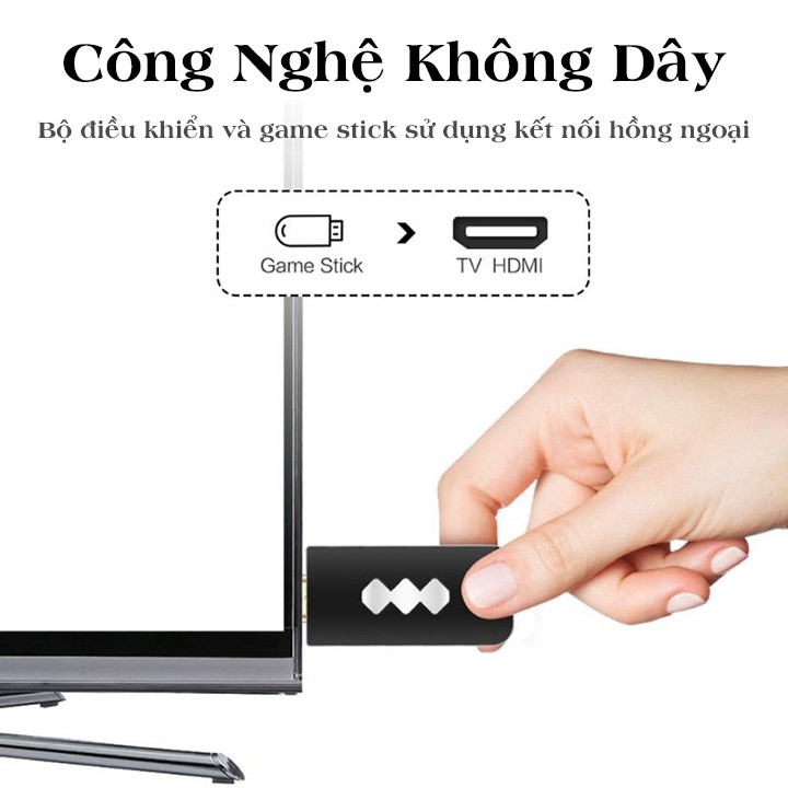 Máy chơi game 4 nút HDMI không dây , Máy chơi game cầm tay cổ điển 2 người chơi Y2HD 568 game Cổ Điển Mini Retro Console