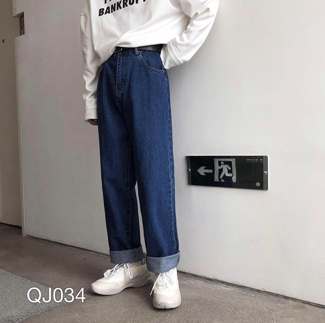 QJ034 - Quần jean baggy nam basic