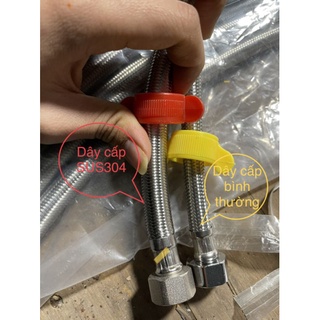 Dây cấp nước nóng lạnh Inox sus 304,dây cấp nước bình nóng lạnh vòi lavabo.