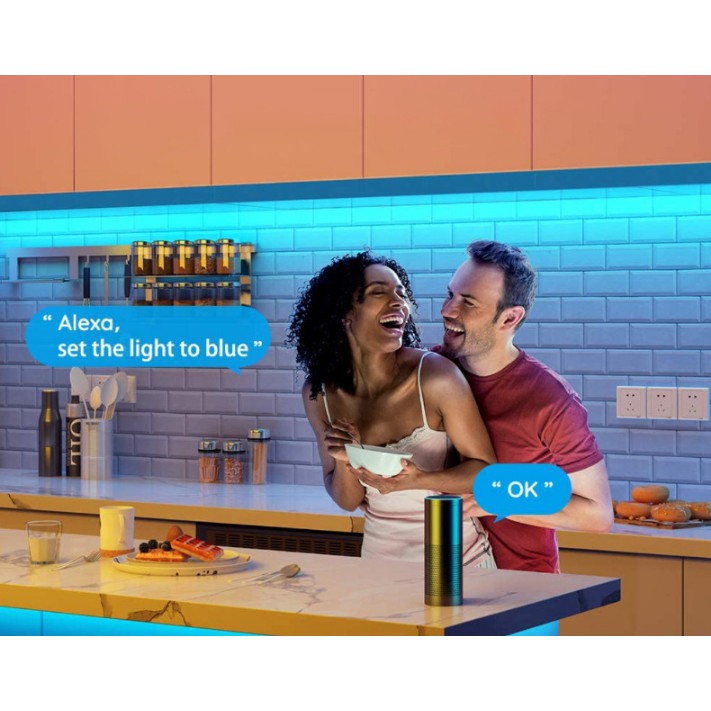 Bộ Đèn Led Dây 15m Đổi Màu RGB Zigbee 3.0 Tuya Nháy Theo Nhạc ZHUE-02  Zigbee2MQTT ZHA Hass