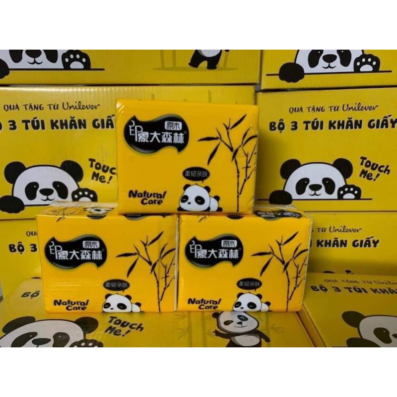 3 gói Giấy gấu trúc hàng khuyến mãi Unilever..