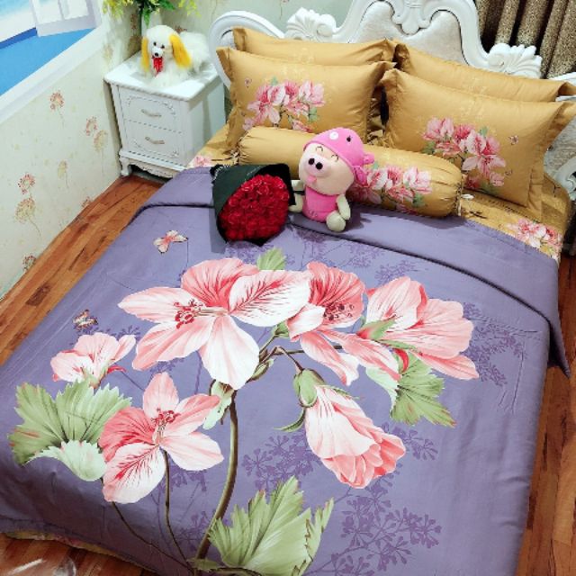 Chăn ga lụa nhập