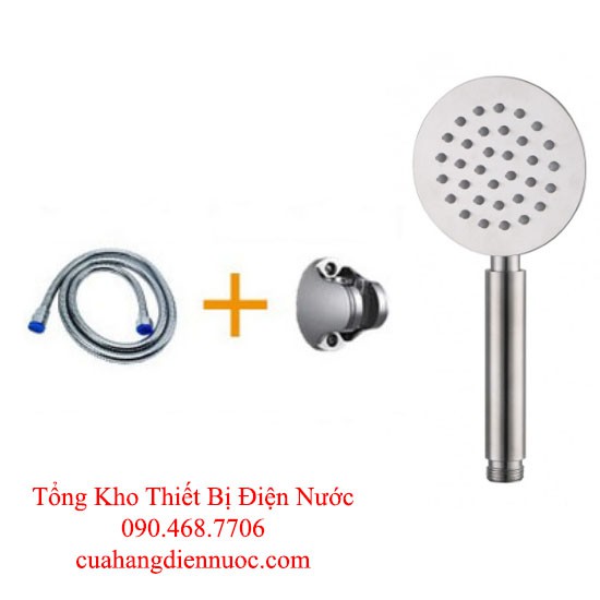 Bộ vòi hoa sen tròn inox 304 cao cấp VHS 09