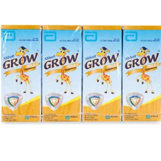 Com bo 3 Lốc 4 Hộp Sữa Nước Abbott Grow Gold Hương Vani 180ml T4/2020