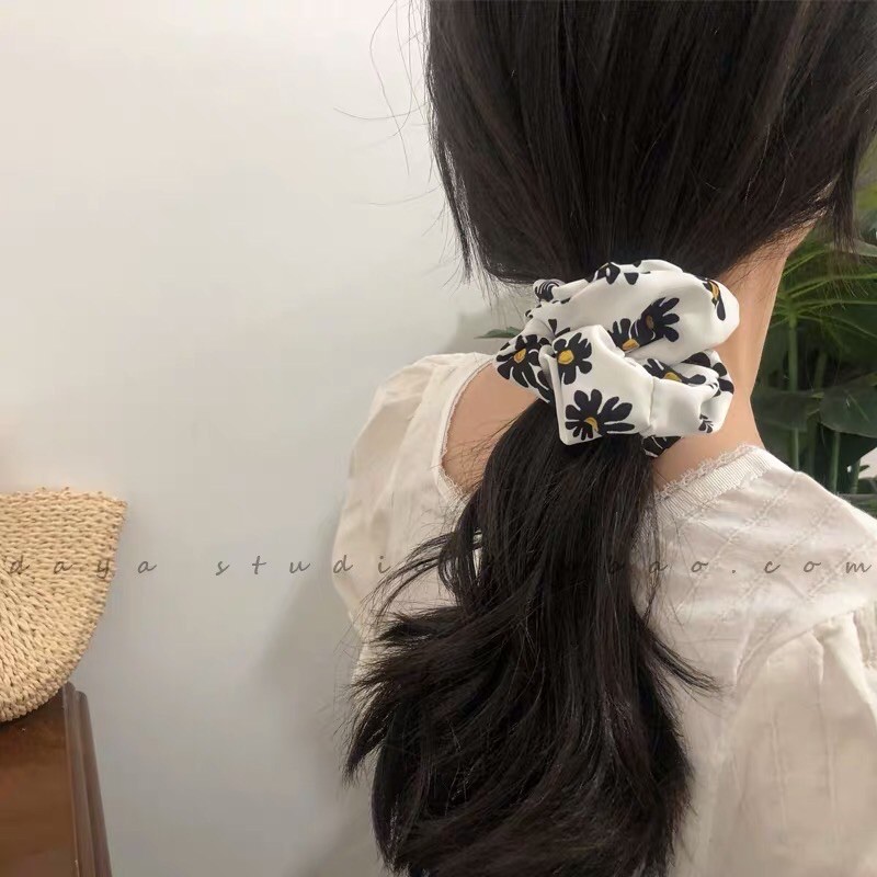 Cột tóc scrunchies cute dễ thương - Dây buộc tóc scrunchies