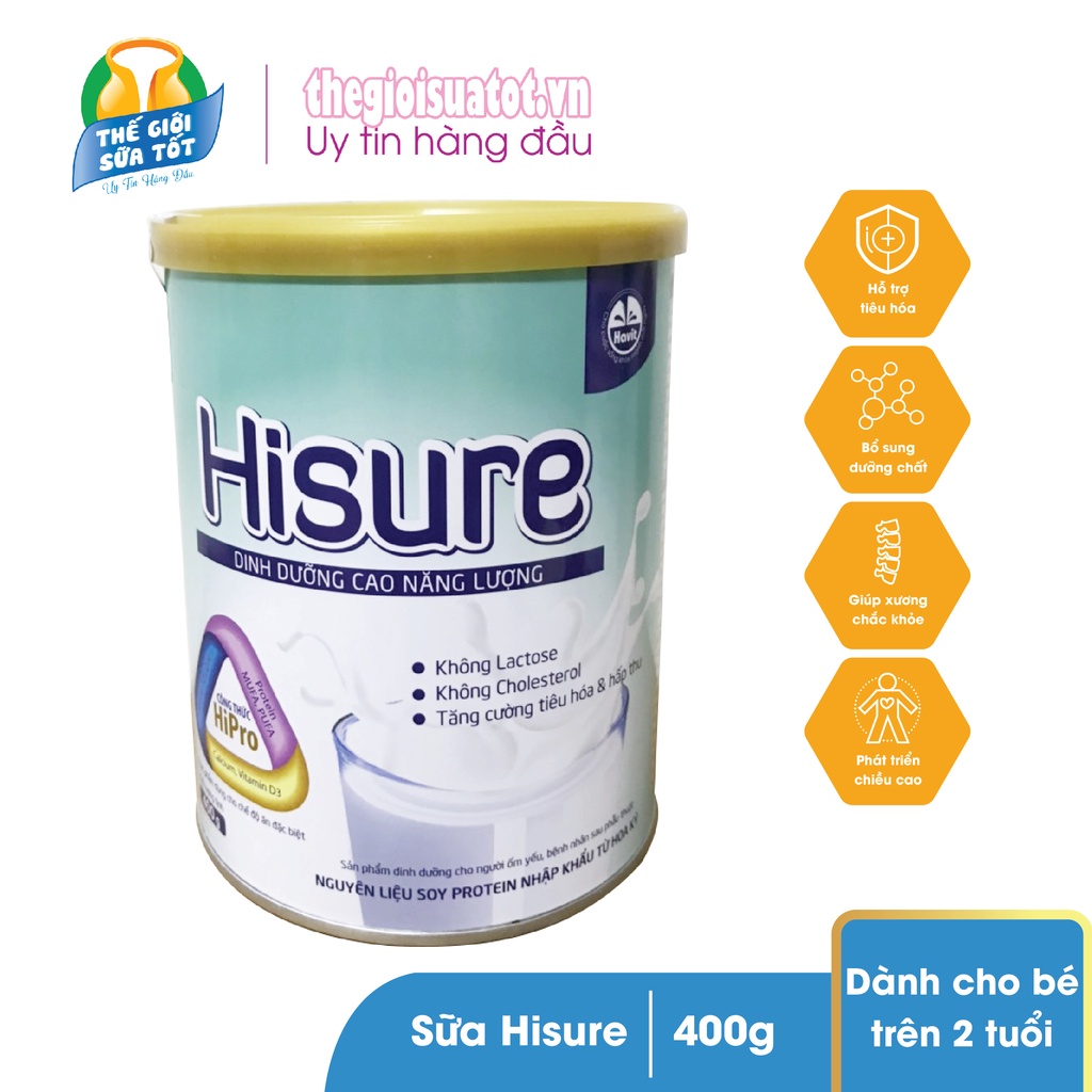 Sữa cao năng lượng Hisure 400G (date mới)