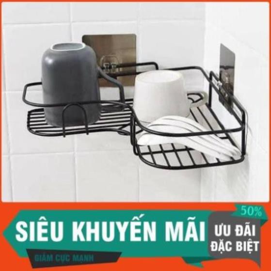 Kệ Góc Dán Tường  Kệ Vệ Sinh Nhà Tắm  Kệ Góc Để Vật Dụng Nhà Tắm Tam Giác Có Tải Trọng Cao Kèm Miếng Dán Cực Dính