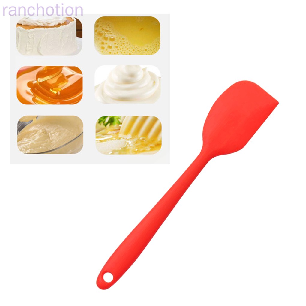 Cooking Spatula Kitchen Heat-resistant Silicone Spatula Scraper Flipper Baking Cooling Tool ranchotion