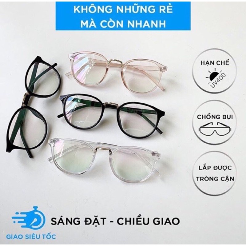 Gọng kính cận tròn dẻo mã 209 (Có lắp mắt cận viễn loạn) | BigBuy360 - bigbuy360.vn