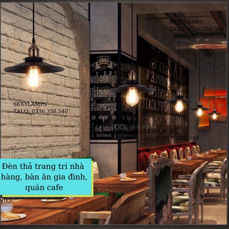 Đèn Thả Bàn Ăn Đẹp Cao Cấp Chung Cư, Quán cafe, Nhà Hàng. Tặng Bóng Led Thủy Tinh Cao Cấp
