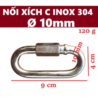 Nối xích C Sắt, INOX [ Ø 10mm ]