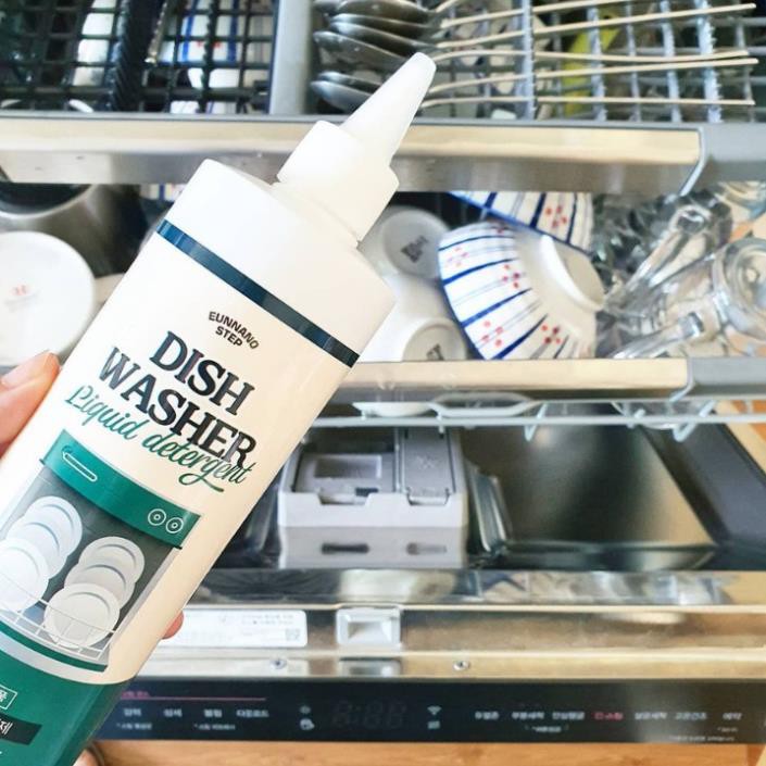 [Kèm deal 1K] Nước máy rửa bát  chuyên dụng Eunnano Step 500ml, dùng cho mọi loại máy Bosch, Eurosun, Texgio