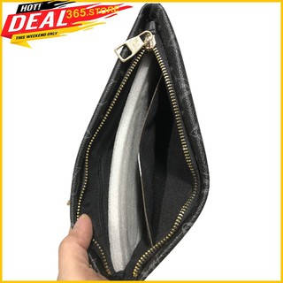 SXAR LDYI Túi Ví Cầm Tay LV, Clutch giới tính, Da Sáp Mềm, 3 Ngan Để Đô Cực Rộng 12 22