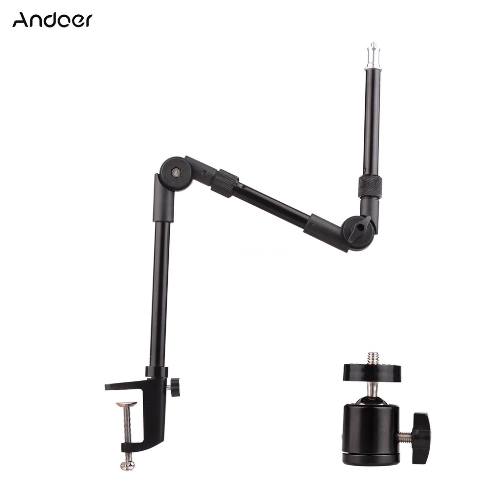 Giá đỡ Andoer ST-01 có kẹp cà ngàm chuyển đổi ren vít 1/4" chịu lực 3kg gắn máy ảnh/ điện thoại/ webcam