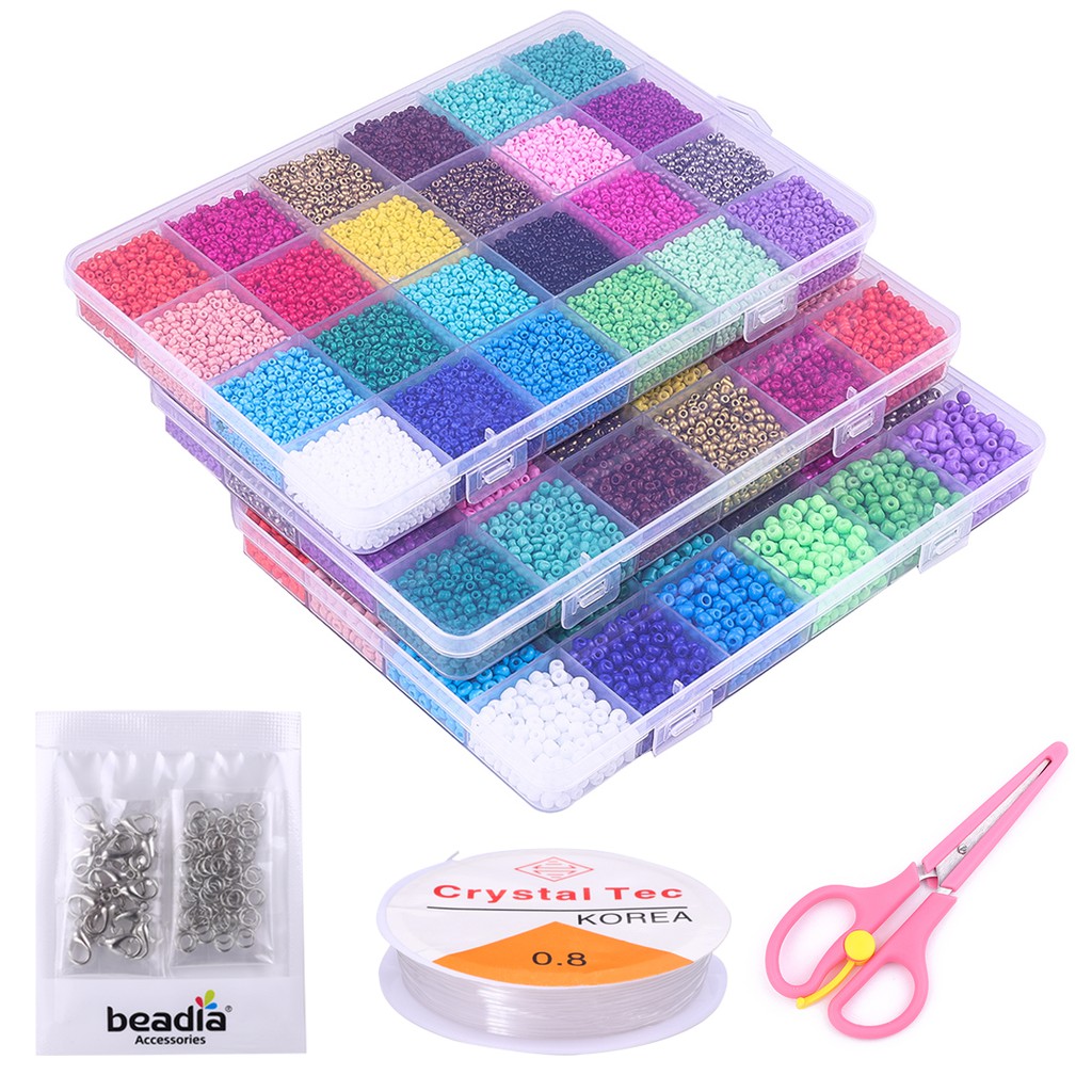 Bộ phụ kiện trang sức Beadia acrylic dễ thương cao cấp