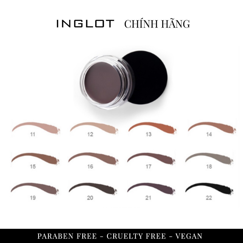 Inglot - Gel kẻ mày bền màu, lâu trôi Amc Brow Liner Inglot (2g)