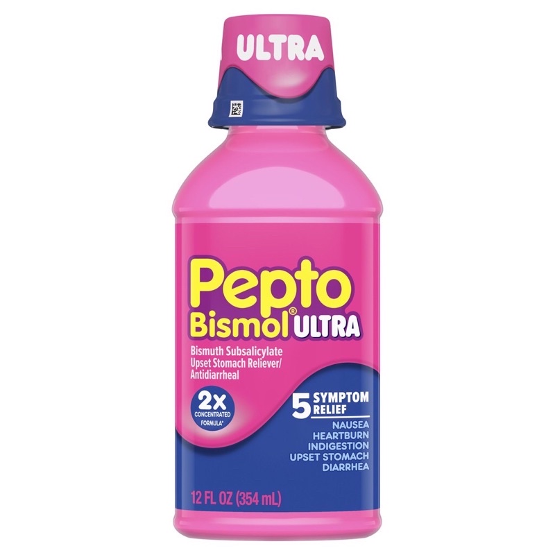 (Air mỹ 5/22) Siro hỗ trợ tiêu hoá tiêu chảy dạ dày Pepto Bismol Ultra 354ml