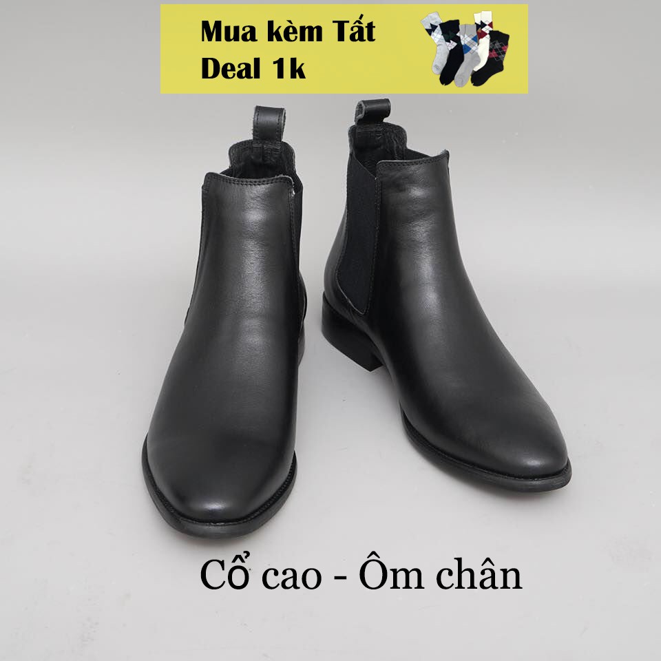 [Mã 2712FASHIONSALE giảm 12% đơn 99K] Chelsea Boots Classic, giày bốt nam