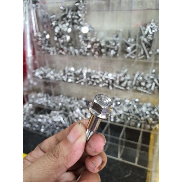 Ốc SALAYA Inox tay thắng + côn cho xe số mẫu Thái