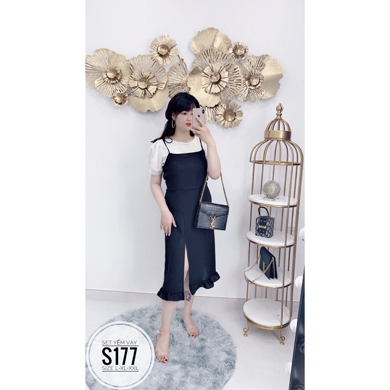 Bigsize Set yếm váy S177